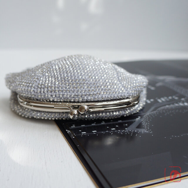 ばあば作 ✧ シードビーズの大きめがま口（Pic du Midi・2004）