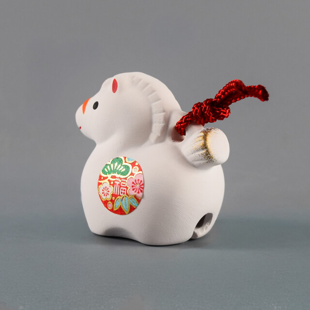 【非売品】中華人民共和国交通部　置物（純金99.99%） 2026 招福干支 干支 馬 午年 錦彩招福寿々牛(土鈴・極小) 置物