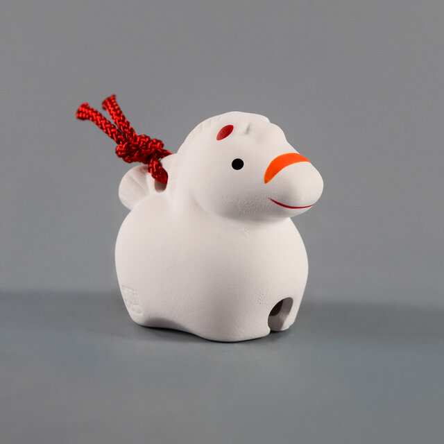 2026 招福干支 干支 馬 午年 錦彩招福寿々牛(土鈴・極小) 置物