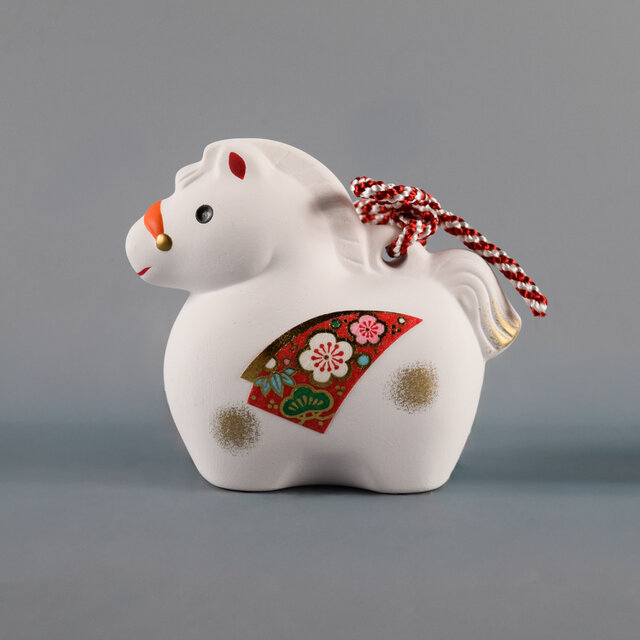 2026　招福干支　干支　馬　午年　錦彩招福寿々午(土鈴･中)　置物　インテリア　年末年始　新年　お正月  43