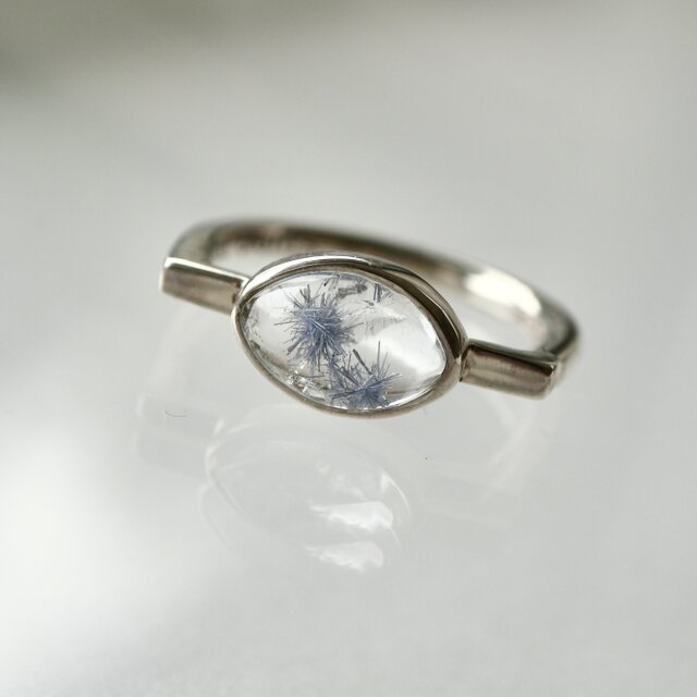 [深海庭園dumortierite in quartz]ring