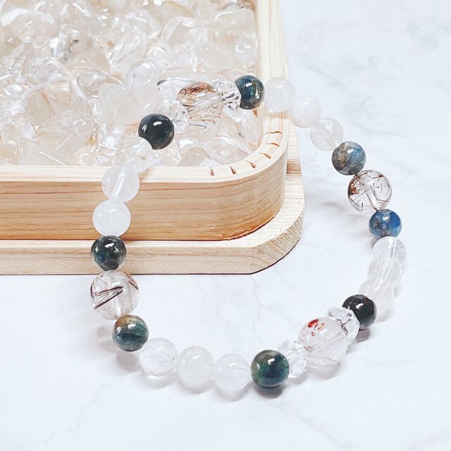 ゴムで装着簡単♪職場や日常のストレスを緩和し前向きに◎トルマリン