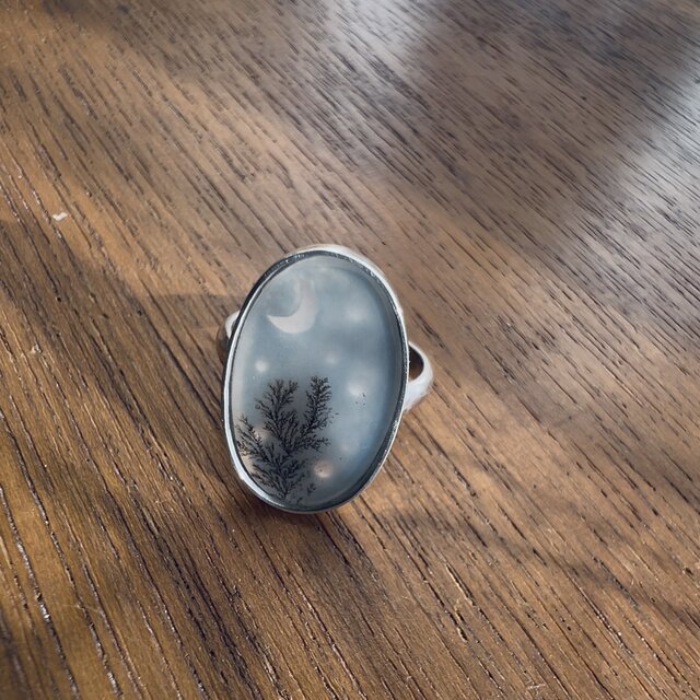 Dendritic Agate Ring