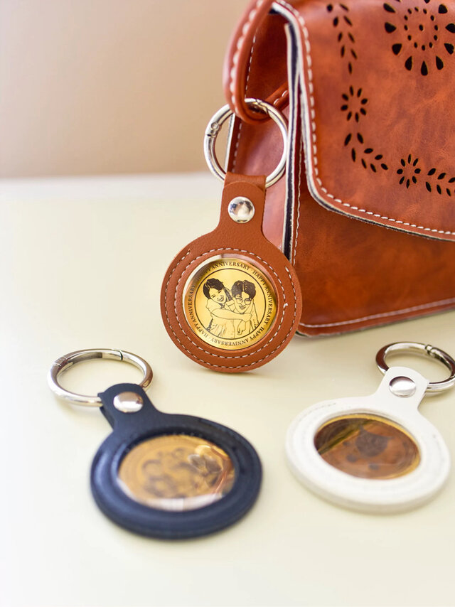 レーザー彫刻でオンリーワンのチタンスチール製キーケース　動物・犬・猫・うさぎ・鳥・ハムスター