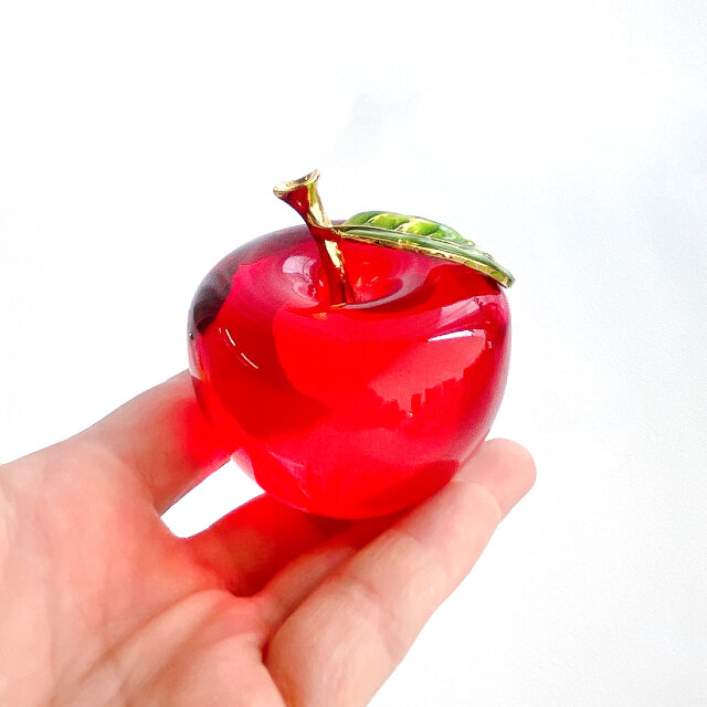 Red りんご｜ガラス製インテリアオブジェ 【efo2-2】 | iichi 日々の