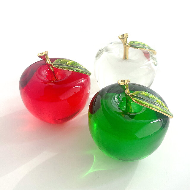 Red りんご｜ガラス製インテリアオブジェ 【efo2-2】 | iichi 日々の