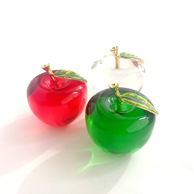 Red りんご｜ガラス製インテリアオブジェ 【efo2-2】 | iichi 日々の