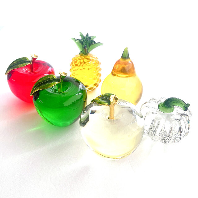 Red りんご｜ガラス製インテリアオブジェ 【efo2-2】 | iichi 日々の