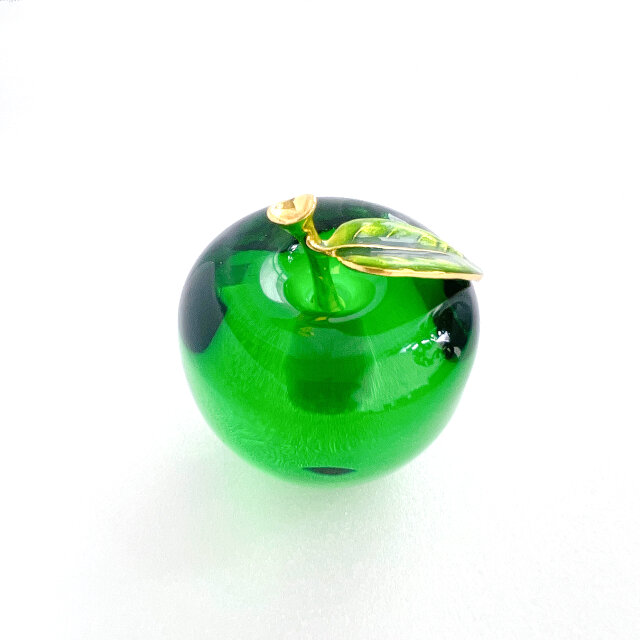 Green りんご｜ガラス製インテリアオブジェ 【efo2-1】 | iichi 日々の