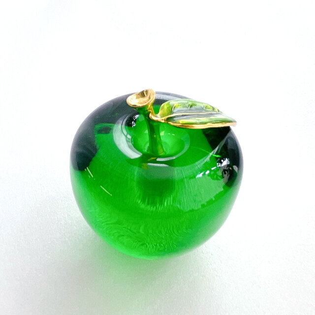 Green りんご｜ガラス製インテリアオブジェ 【efo2-1】 | iichi 日々の