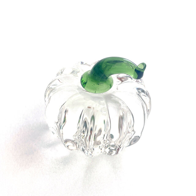 秋の実り パンプキン｜ガラス製インテリアオブジェ 【efo4-1】