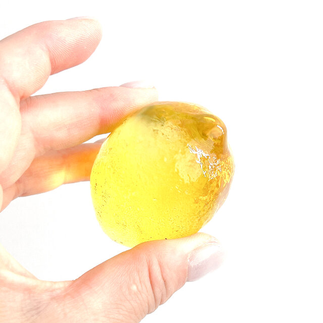 レモン型の置物 レモン｜ガラス製インテリアオブジェ 【efo6】 | iichi 日々の暮らしを