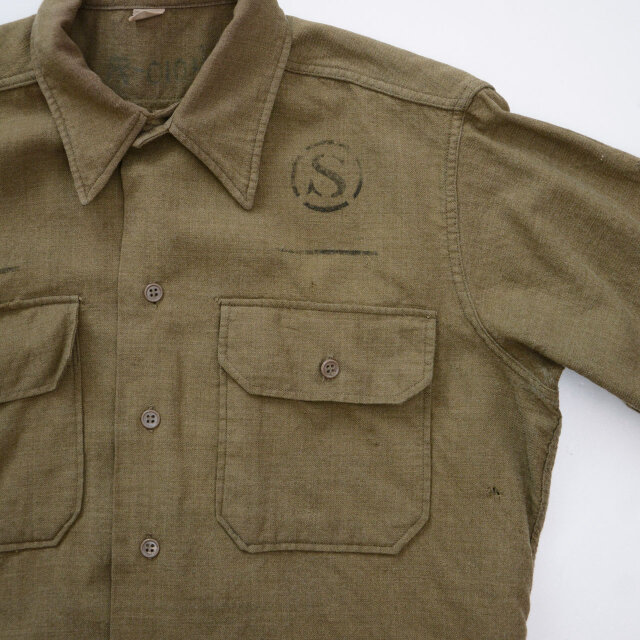 米軍実物 1940年代 U.S. ARMY M-37 ヴィンテージウールシャツ