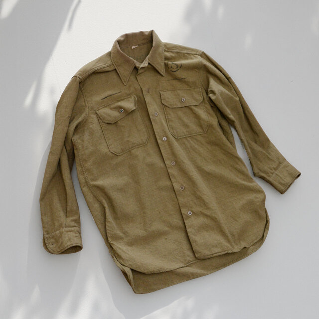 米軍実物 1940年代 U.S. ARMY M-37 ヴィンテージウールシャツ