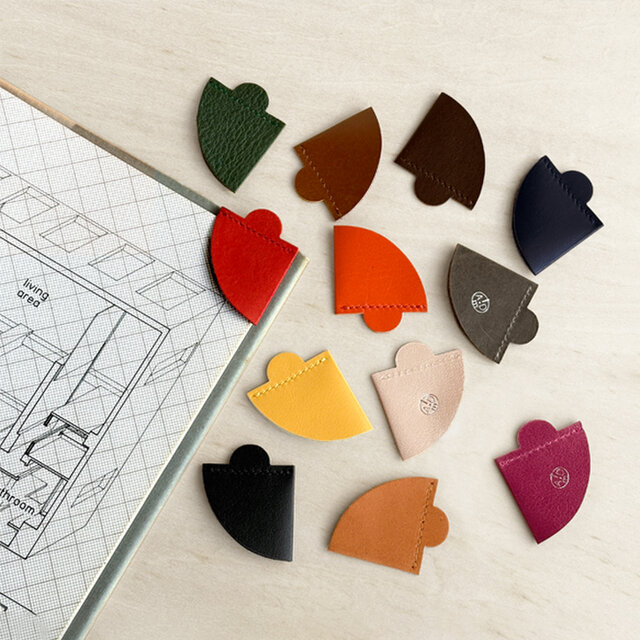 2枚セット 本革リバーシブルしおり 2通りの使い方ができる