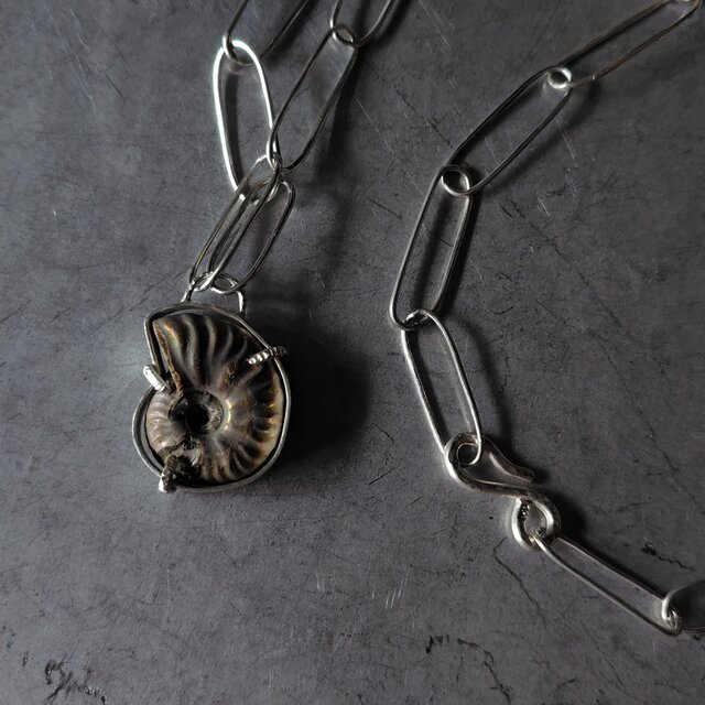 アンモナイトシルバーネックレス | iichi 日々の暮らしを