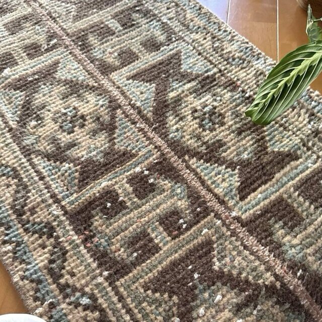 ブラウン系パッチワークラグ　No.621 ブラウン系パッチワークラグ No.621 ブラウン系パッチワークラグ