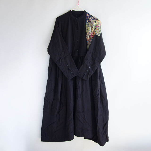 マオカラーワンピースイエロー【送料無料】