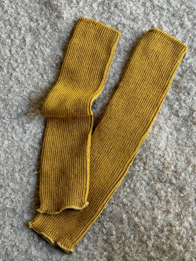 山桃染め Organiccotton × Yak レッグ&アームウォーマー | iichi 日々