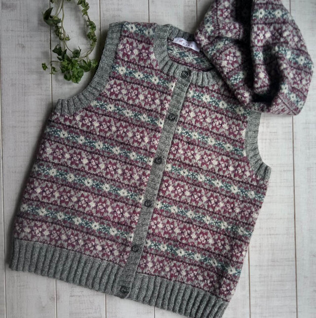 フェアイル　ヴェスト　Ｆ　　　スヌード　セット