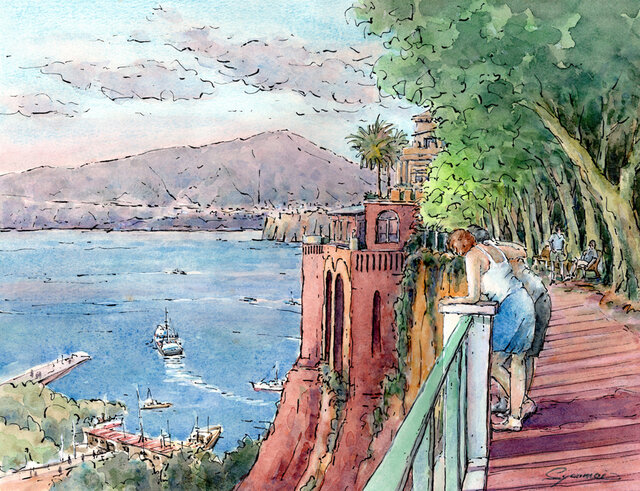 風景 水彩画 2014年額装済み原画 風景 水彩画 2014年額装済み原画 日本画【部屋がアート空間に変わり