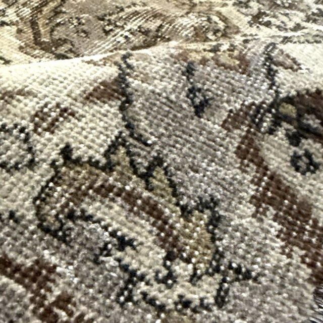 116×204 グレージュ×ブラウン　王道メダリオン　トルコヴィンテージラグ 116×204 グレージュ×ブラウン 王道メダリオン トルコヴィンテージラグ