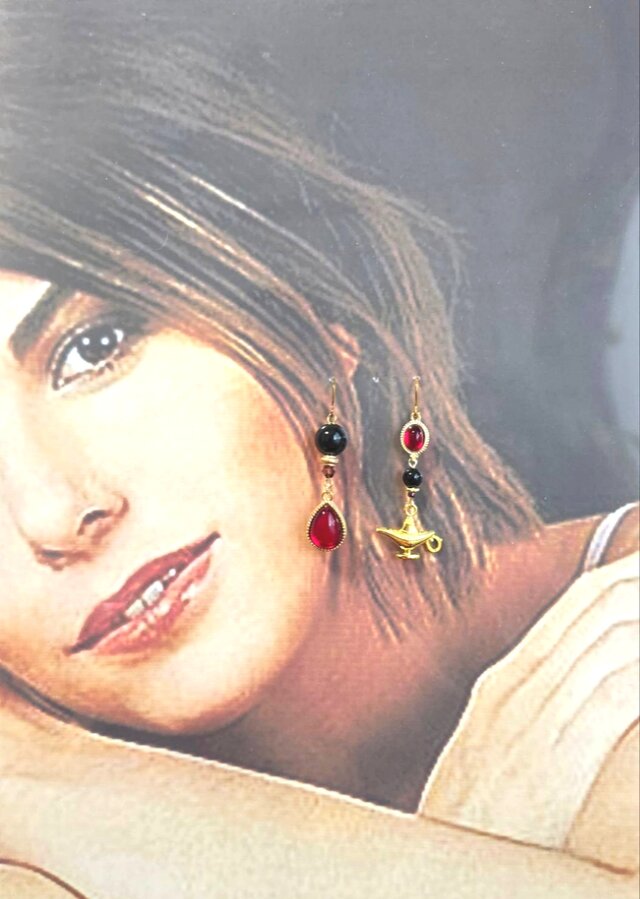 闇月☪︎魔法のランプピアス ヒール アラビアン No.1741 | iichi 日々