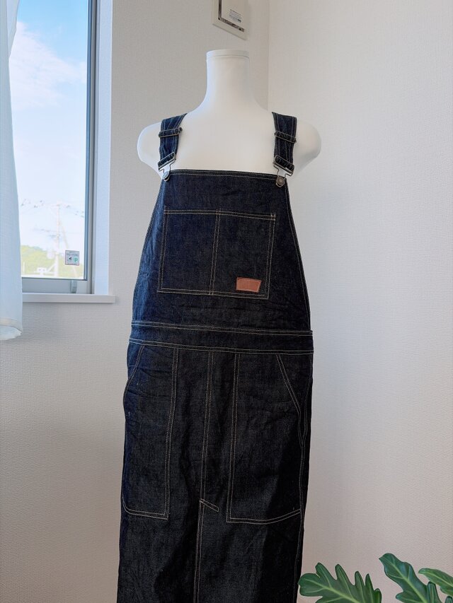 DENIM & DUNGAREE サロペット 160サイズ　デニムエプロン サロペットデニムエプロン | iichi 日々の暮らしを心地よくする