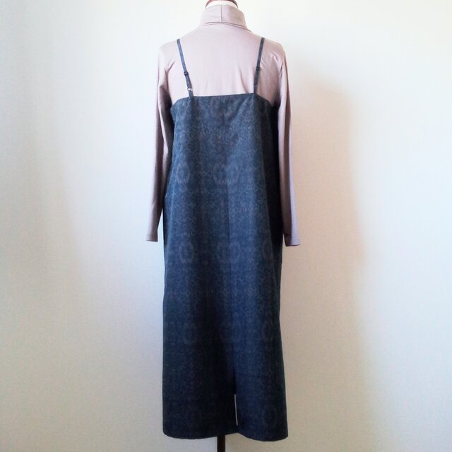 八の⑥　着物リメイク　紬のワンピース、ジャンパースカート 着物リメイク 紬のジャンパースカート | iichi 日々の暮らしを