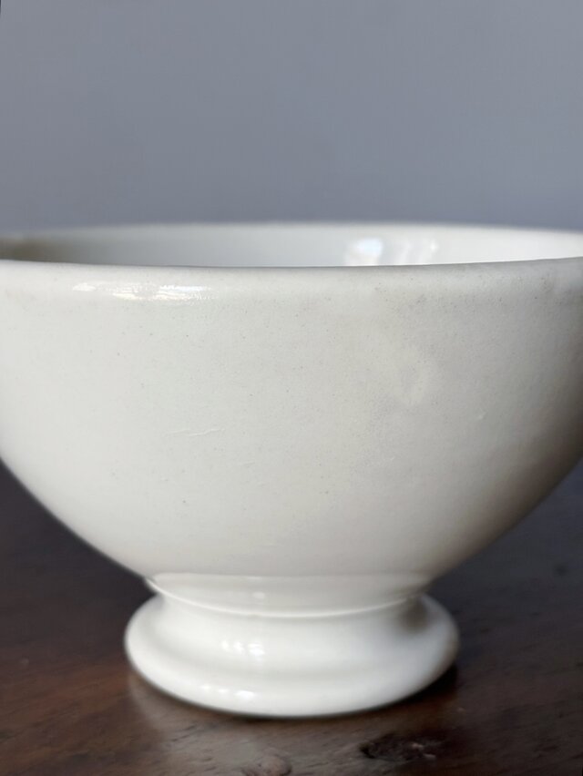 Gien ジアン 白 厚手 カフェオレ ボウル フランス アンティーク