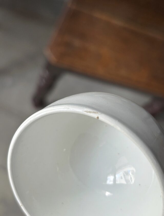 Gien ジアン プチ ボウル 白陶器 フランス アンティーク 0502350