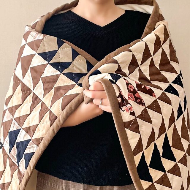 みちくさ＊一点ものパッチワークキルト | iichi 日々の暮らしを