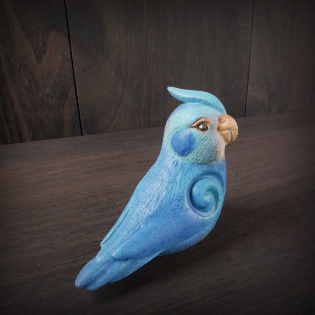 青色オカメインコオカメ no.16 | iichi 日々の暮らしを心地よくする