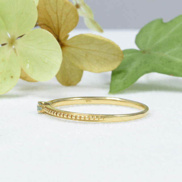 パライバトルマリンの10Kリング 約10号 K18 パライバトルマリン リング CL010CIBSN | iichi 日々の暮らしを