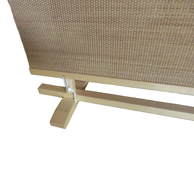 間仕切り パーテーション #衝立 ドット柄編み 天然竹 メープル無垢材 木地色 間仕切り パーテーション #衝立 ドット柄編み 天然竹 メープル