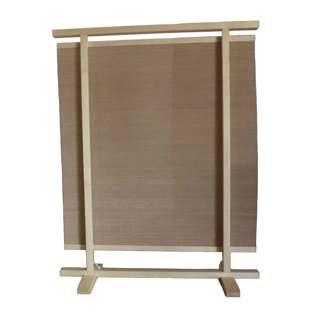 訳あり 間仕切り パーテーション #衝立 ドット編み 天然竹 メープル ブラウン 間仕切り パーテーション #衝立 ドット柄編み 天然竹 メープル