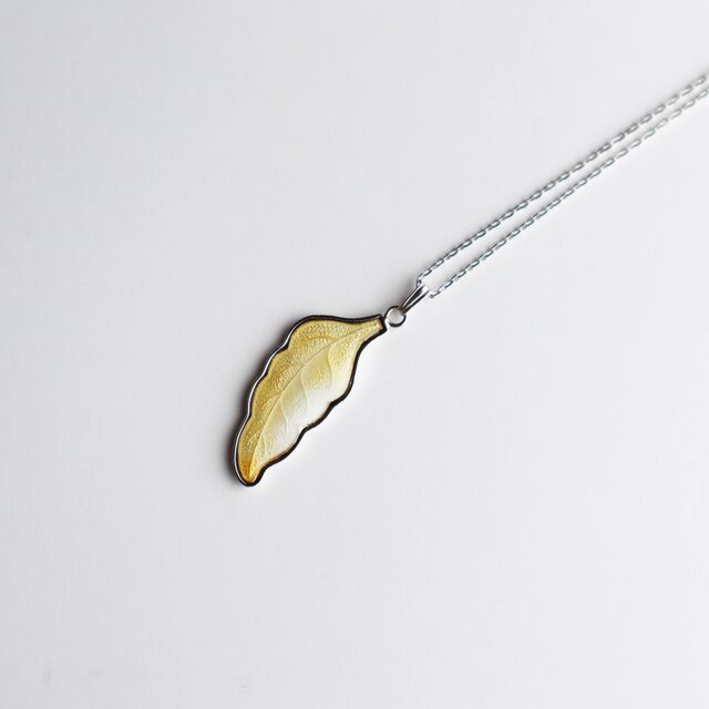 羽根 【Gold】七宝焼ペンダント 純銀胎七宝 | iichi 日々の暮らしを