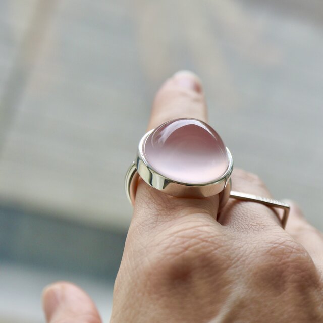 [朝露のpink rose]ring