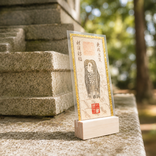 アマビエ御符】疫病を払い無病息災を願う救済の符 ～災厄を遠ざける