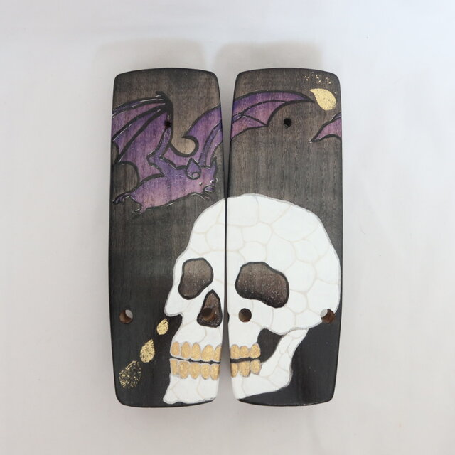 M 四角い下駄 ドクロ 三味右近