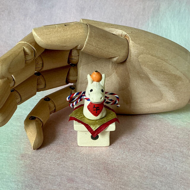 【陶器のちいさなちいさな干支飾り】午♡d