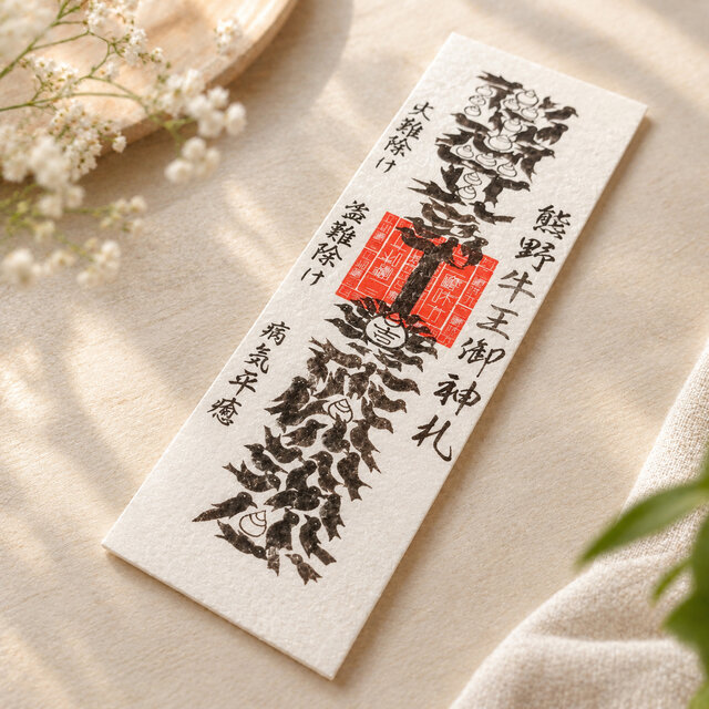熊野牛王神符｜八咫烏と「烏文字」に受け継がれる熊野の文化をモチーフ