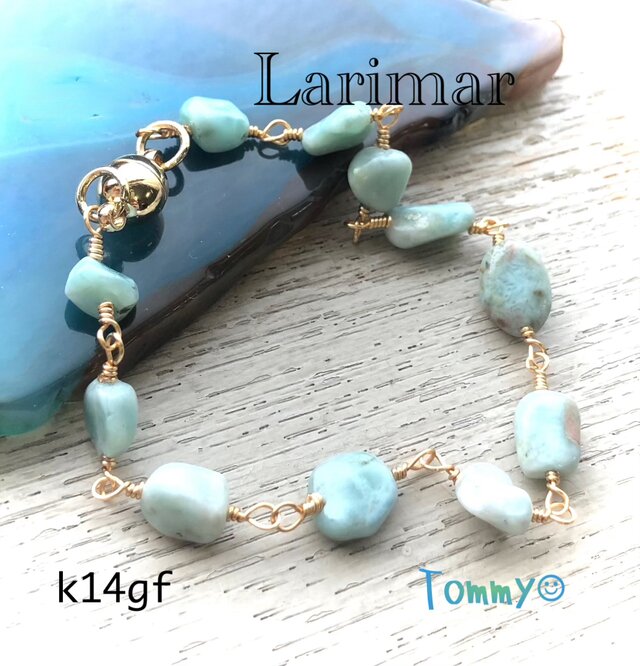 ♡ラリマーブレス 14kgf ラリマー マグネットブレスレット | iichi 日々の暮らしを