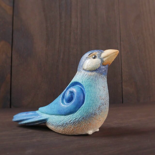 青色文鳥 no.20 | iichi 日々の暮らしを心地よくするハンドメイドや