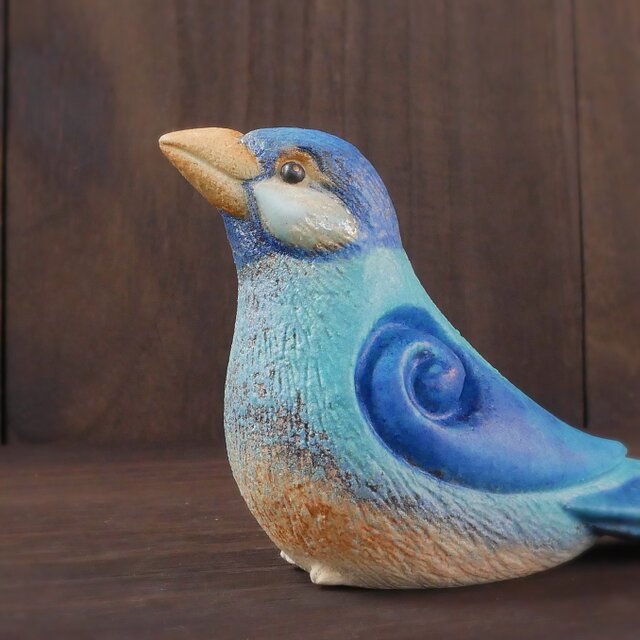 青色文鳥 no.20 | iichi 日々の暮らしを心地よくするハンドメイドや
