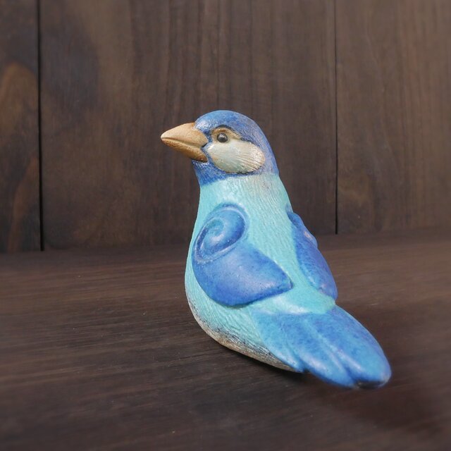 青色文鳥 no.23 | iichi 日々の暮らしを心地よくするハンドメイドや