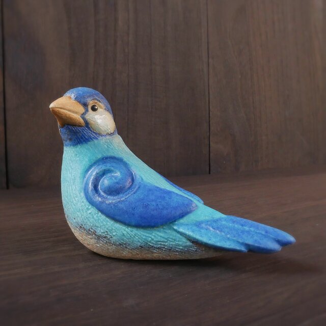 青色文鳥 no.23 | iichi 日々の暮らしを心地よくするハンドメイドや