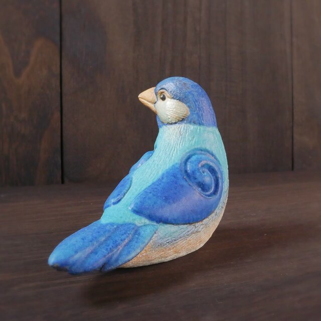 青色文鳥 no.23 | iichi 日々の暮らしを心地よくするハンドメイドや