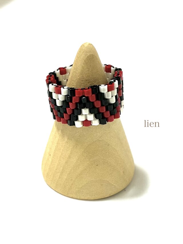 ビーズステッチ リング