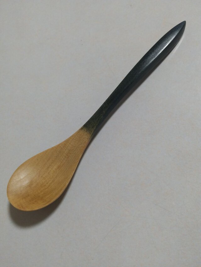 31101スプーン藍着色(水木材)